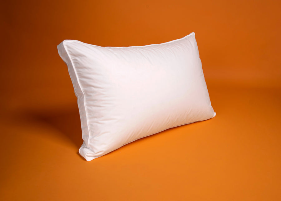 premium gusseted white duck down pillow
