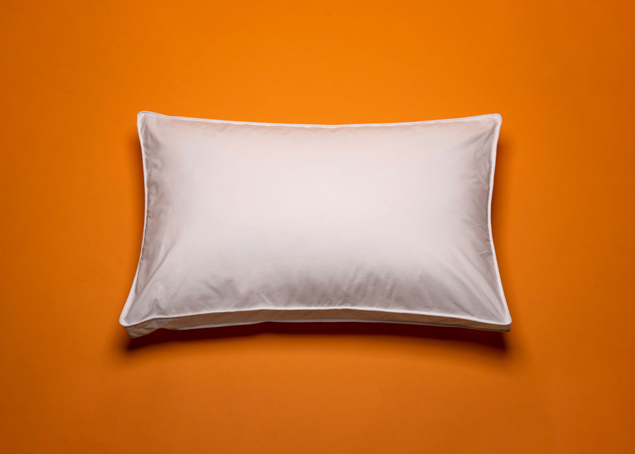 aerial view of cotton gusseted pillow protector