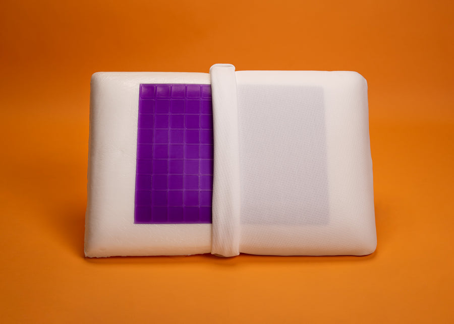 Signature Cooling Gel Memory Foam Pillow inner gel construction of pillow