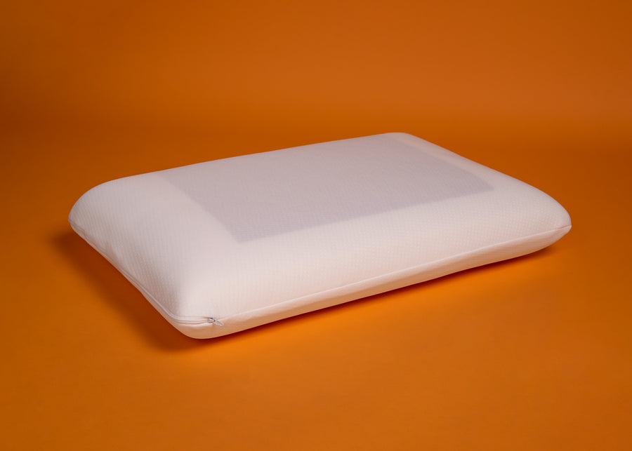 Signature Cooling Gel Memory Foam Pillow side profile product shot